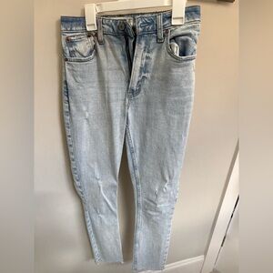 Abercrombie & Fitch Pale Blue Slim Straight Jeans
